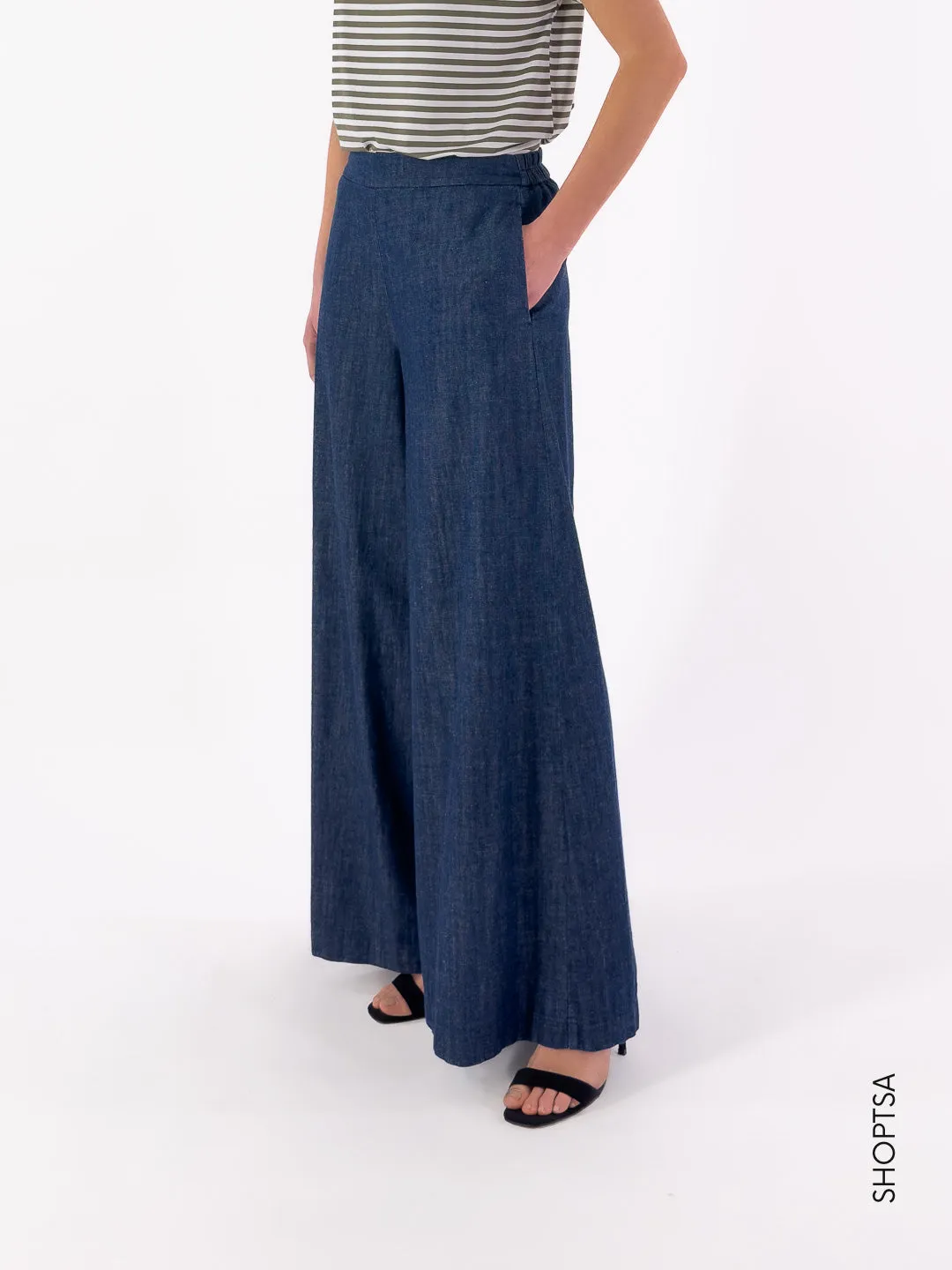 Pantalone in jeans ampio - Toujour Femme