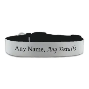 Personalised Large Dog Collar with White Background