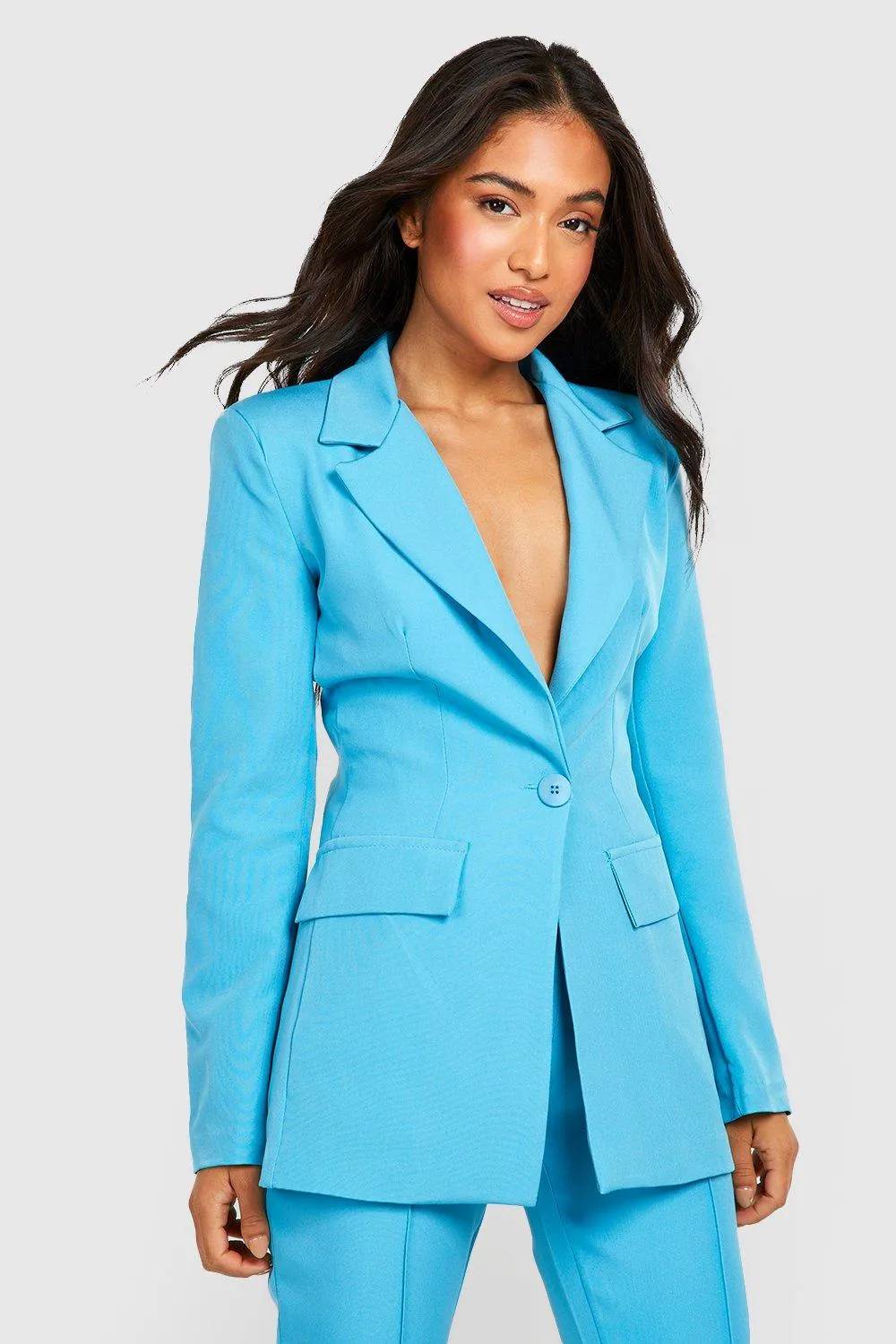 Petite Single Breasted Tailored Blazer