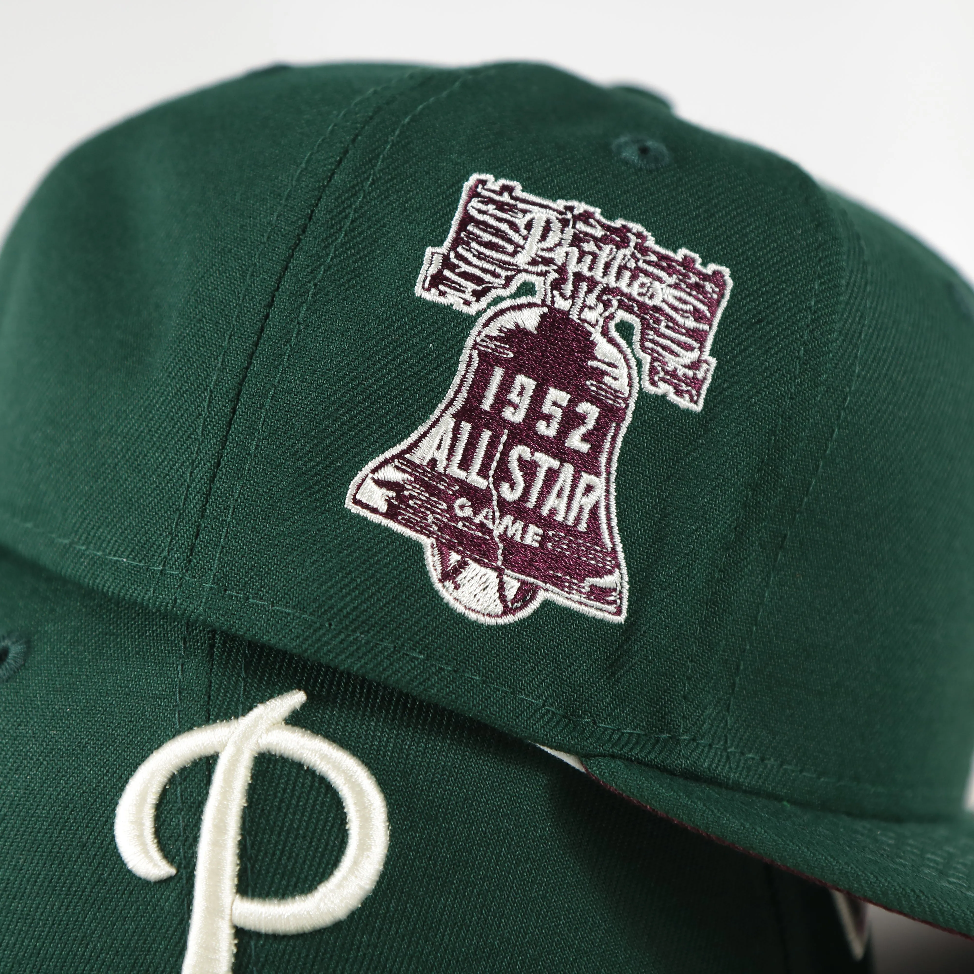 Philadelphia Phillies Cooperstown 1952 All Star Game Side Patch Maroon UV 59Fifty Fitted Cap | Vintage Christmas Movie Pack