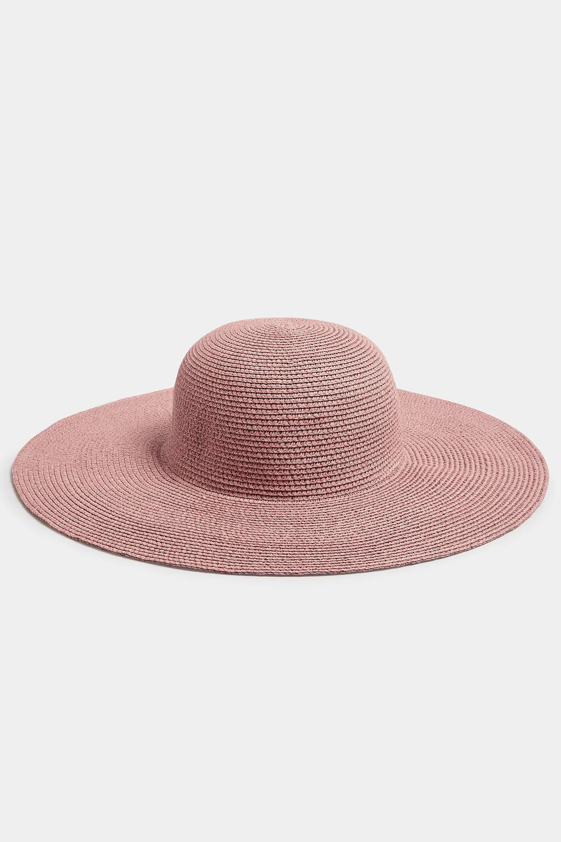 Pink Wide Brim Straw Hat