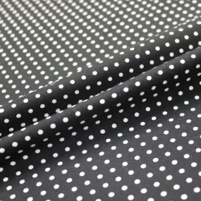 Polka Dot Cotton - Black