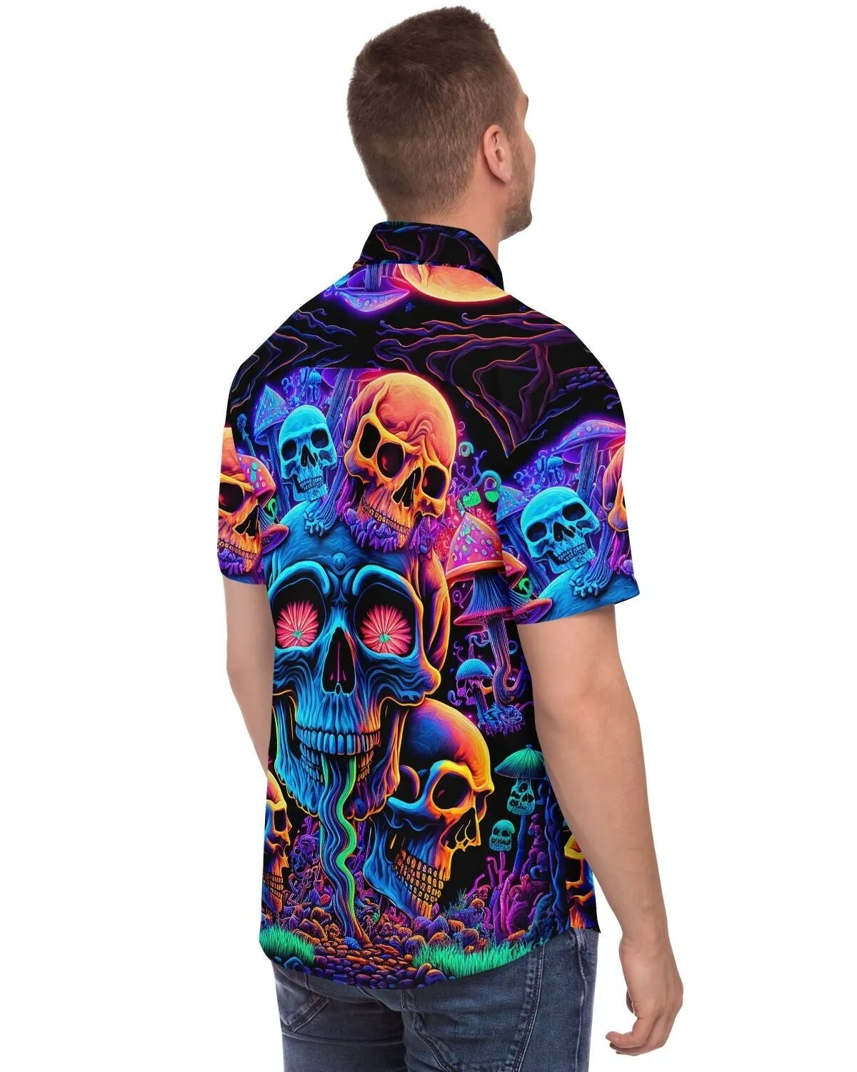 Psychedelic Skull Sanctuary Party Shirt