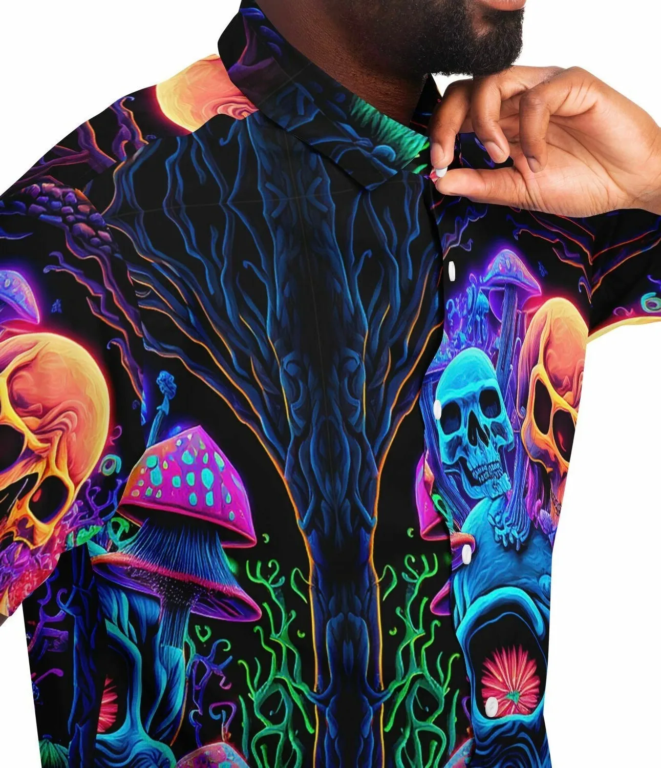 Psychedelic Skull Sanctuary Party Shirt