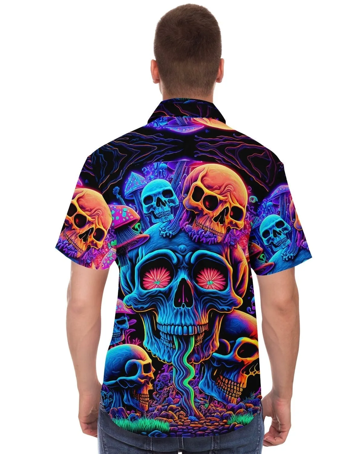 Psychedelic Skull Sanctuary Party Shirt