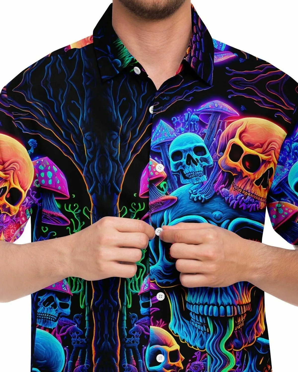 Psychedelic Skull Sanctuary Party Shirt