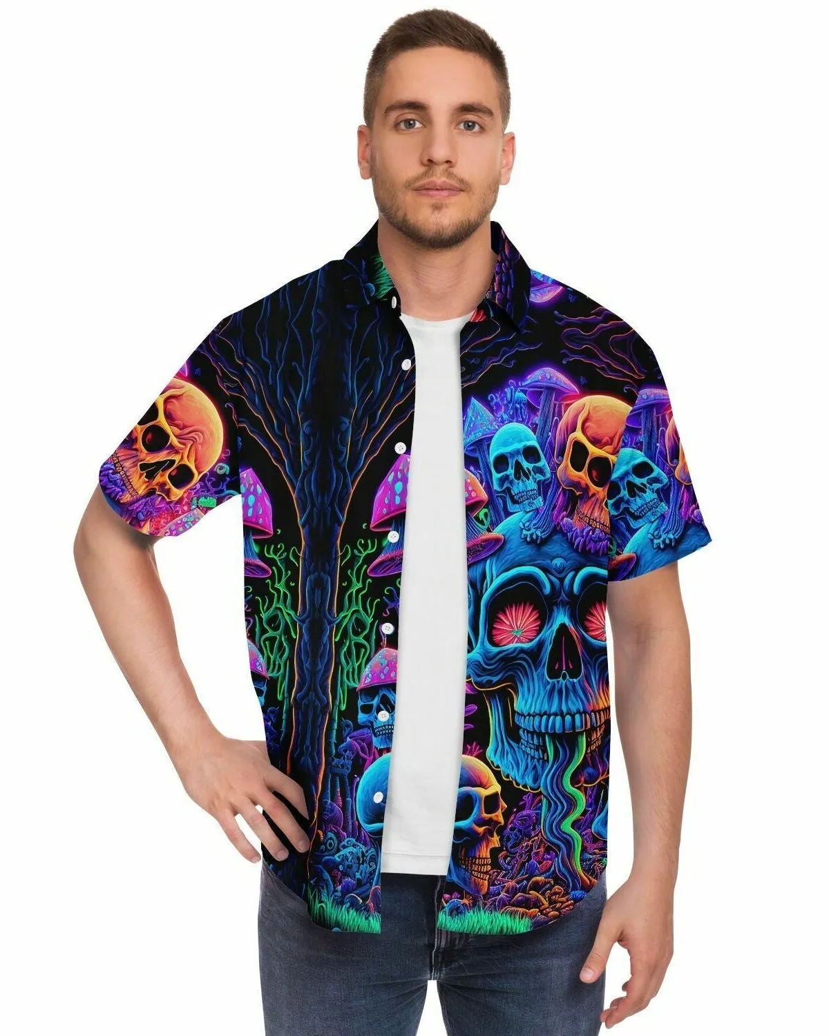 Psychedelic Skull Sanctuary Party Shirt