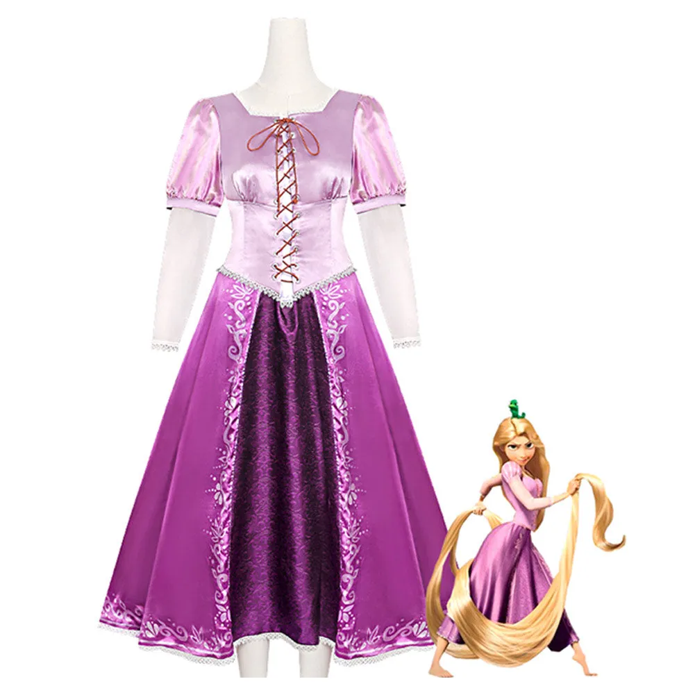 Rapunzel Cosplay Costume Dress Outfits Halloween Carnival Suit