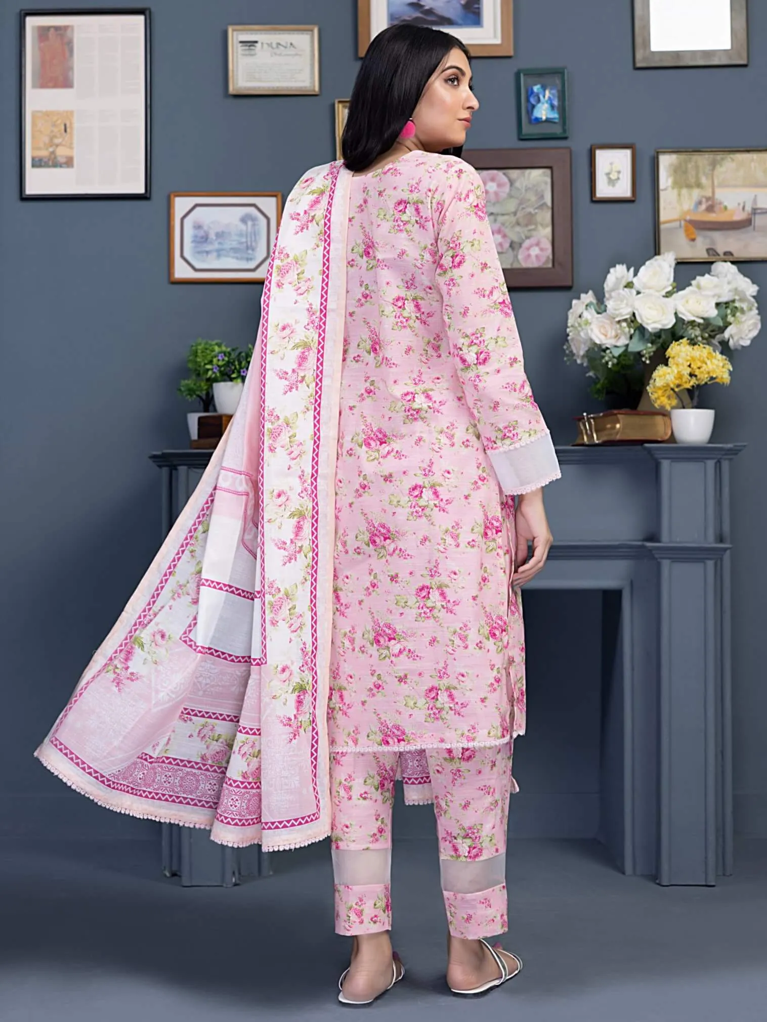 Regalia Identic Separates Printed Khaddar Unstitched 3Pc Suit ISK2-05