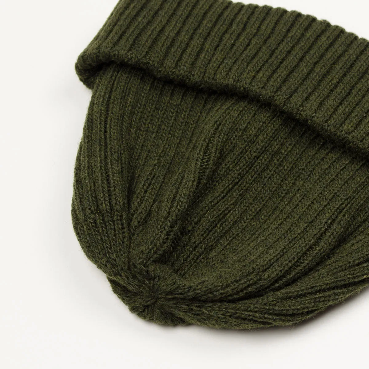 RoToTo - Recycle W/PL 2x2 Beanie - Dark Olive