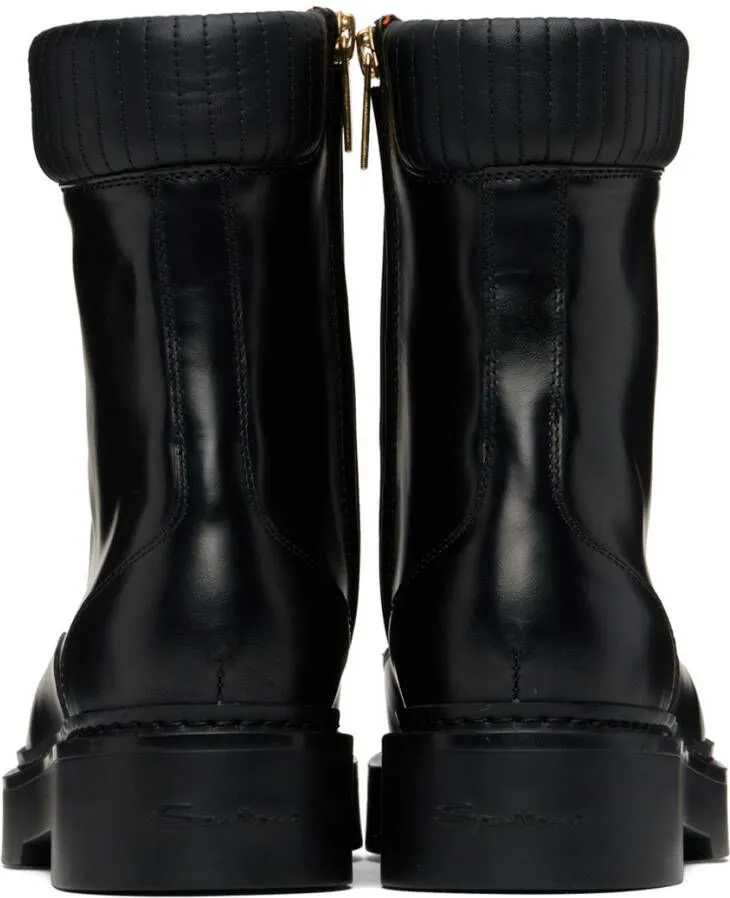 Santoni Black Fetlock Boots