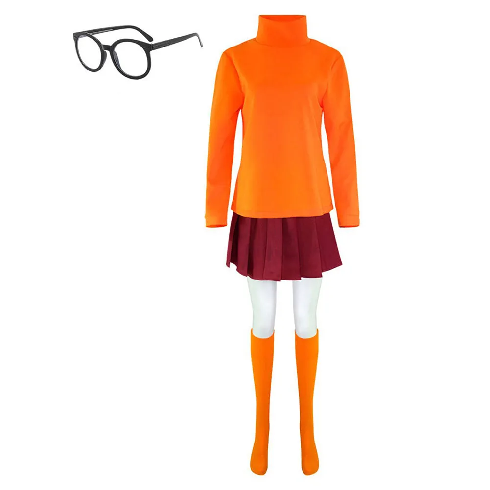 Scooby-Doo -  Velma  Cosplay Costume Outfits Halloween Carnival Suit