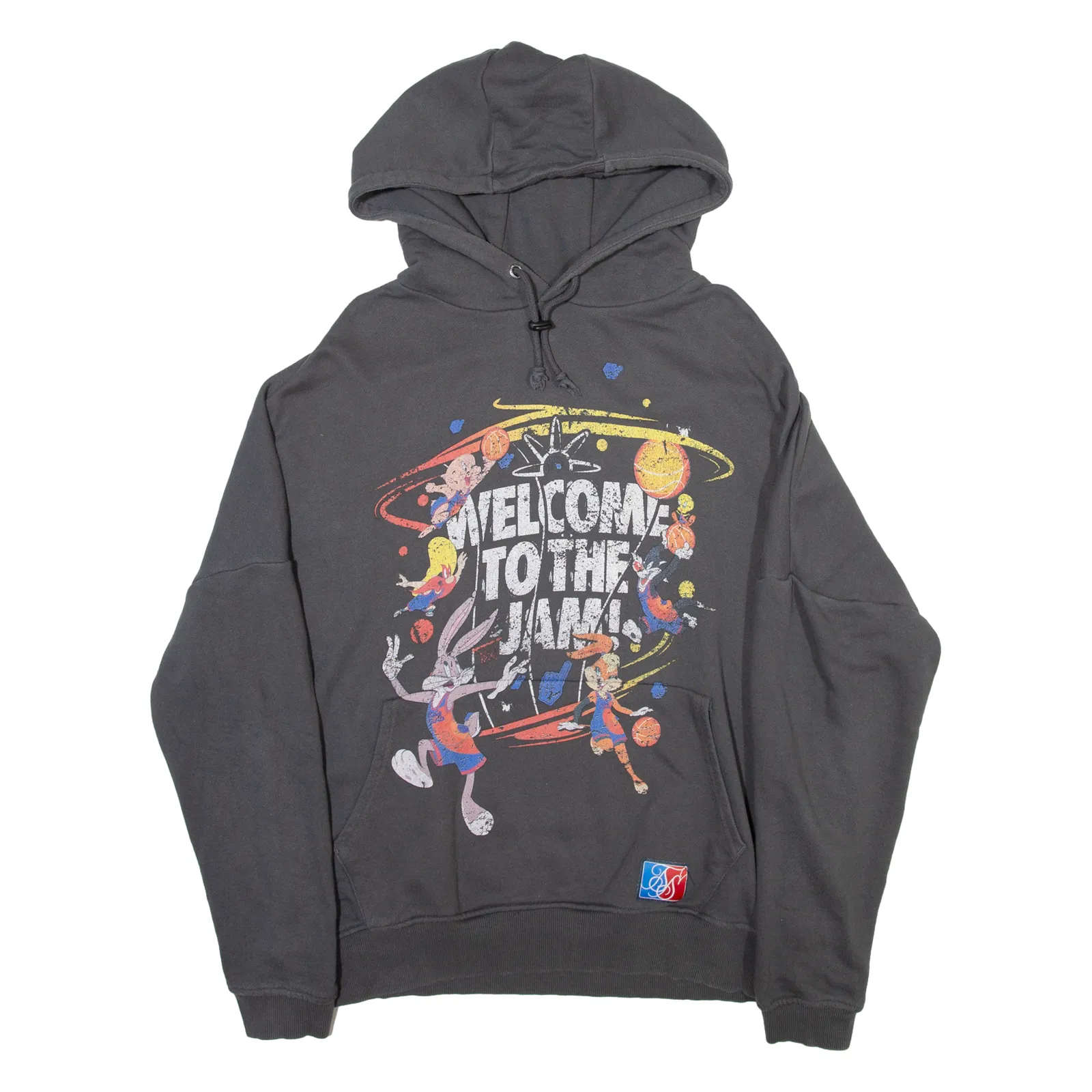 SIK SILK X SPACE JAM Mens Grey Hoodie M