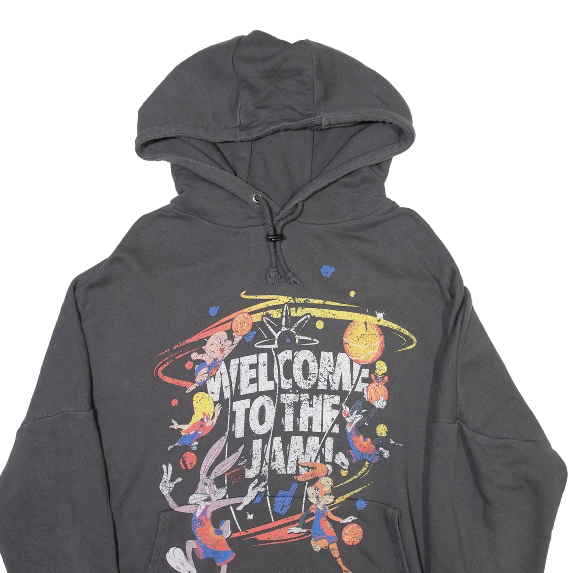 SIK SILK X SPACE JAM Mens Grey Hoodie M