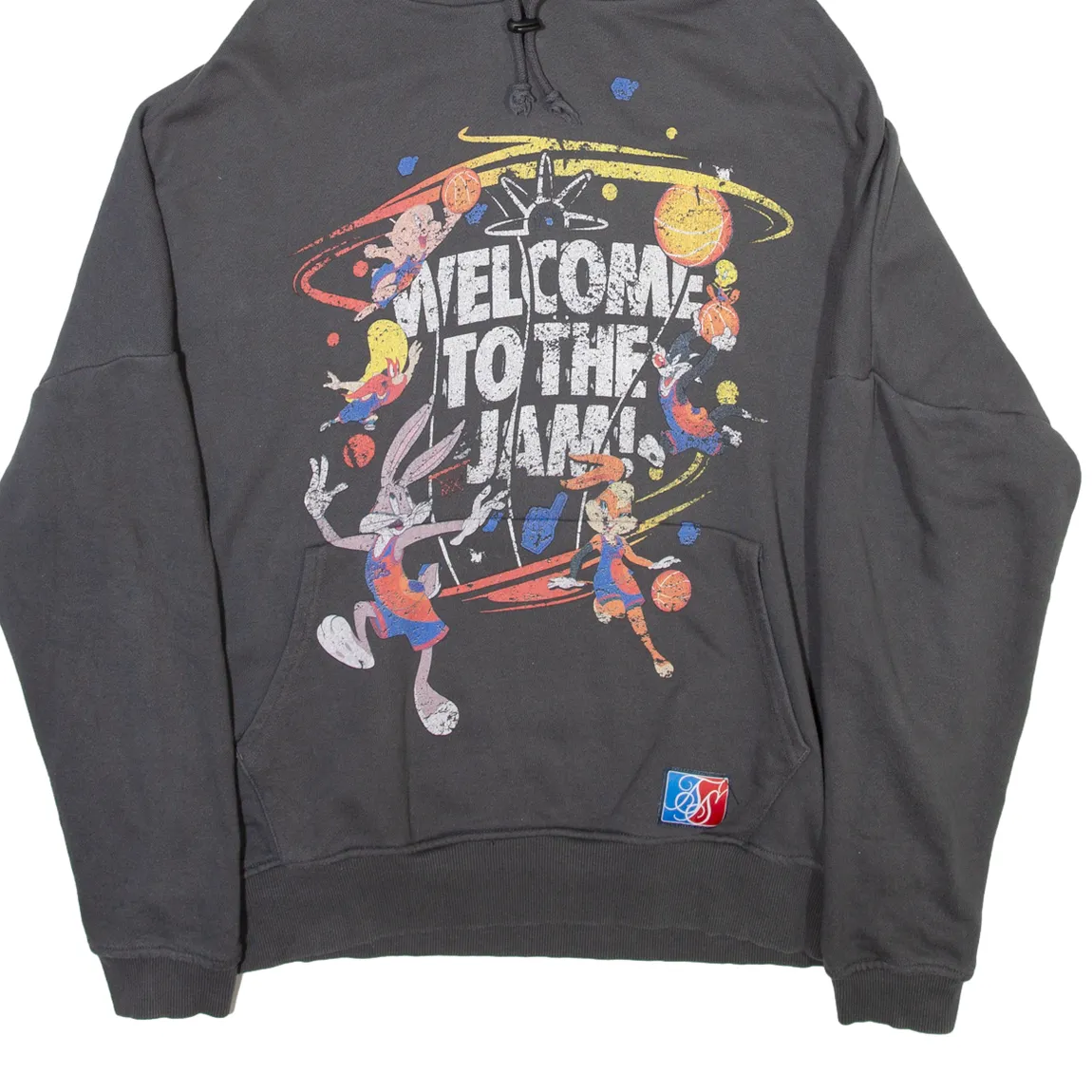 SIK SILK X SPACE JAM Mens Grey Hoodie M