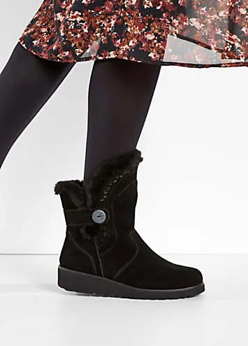 Skechers Faux Suede Boots | Kaleidoscope