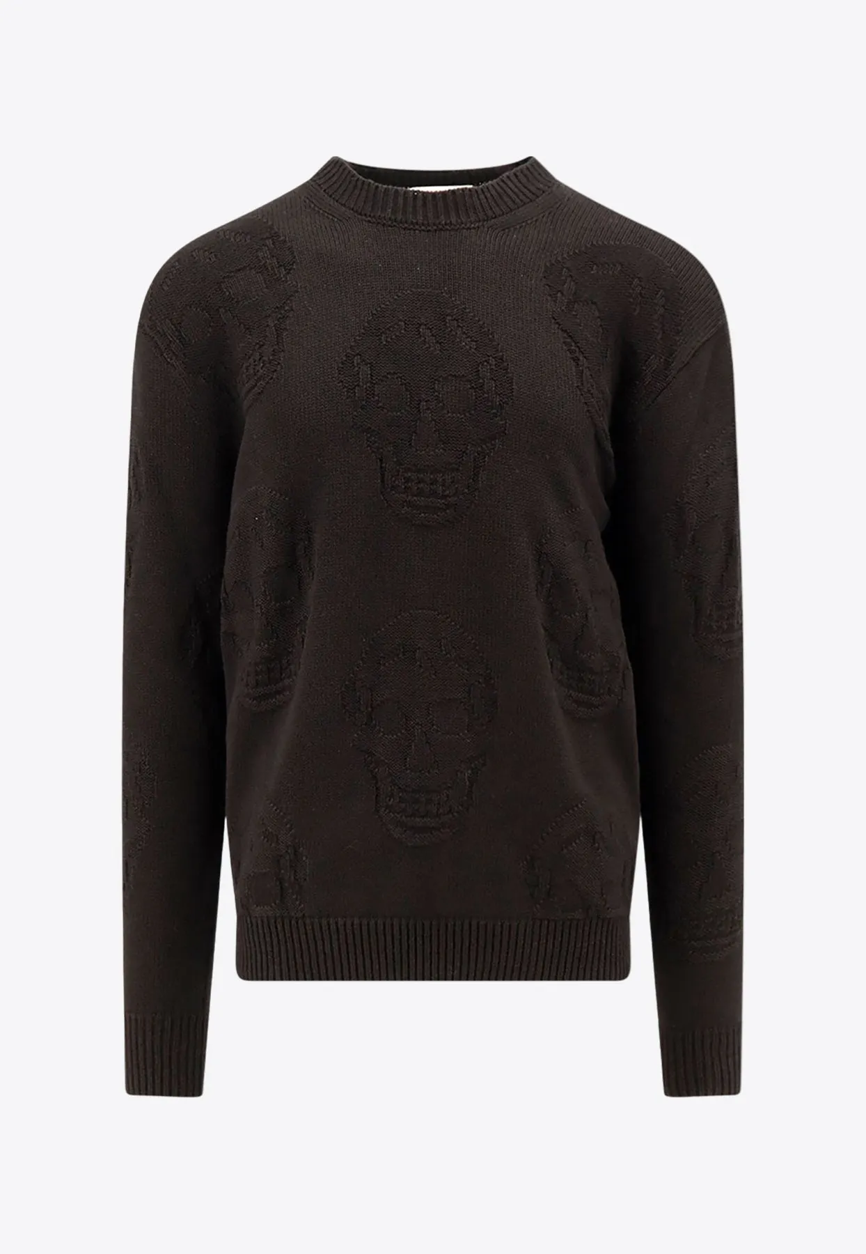 Skull Jacquard Knitted Sweater