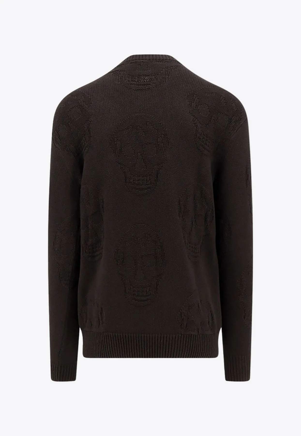 Skull Jacquard Knitted Sweater