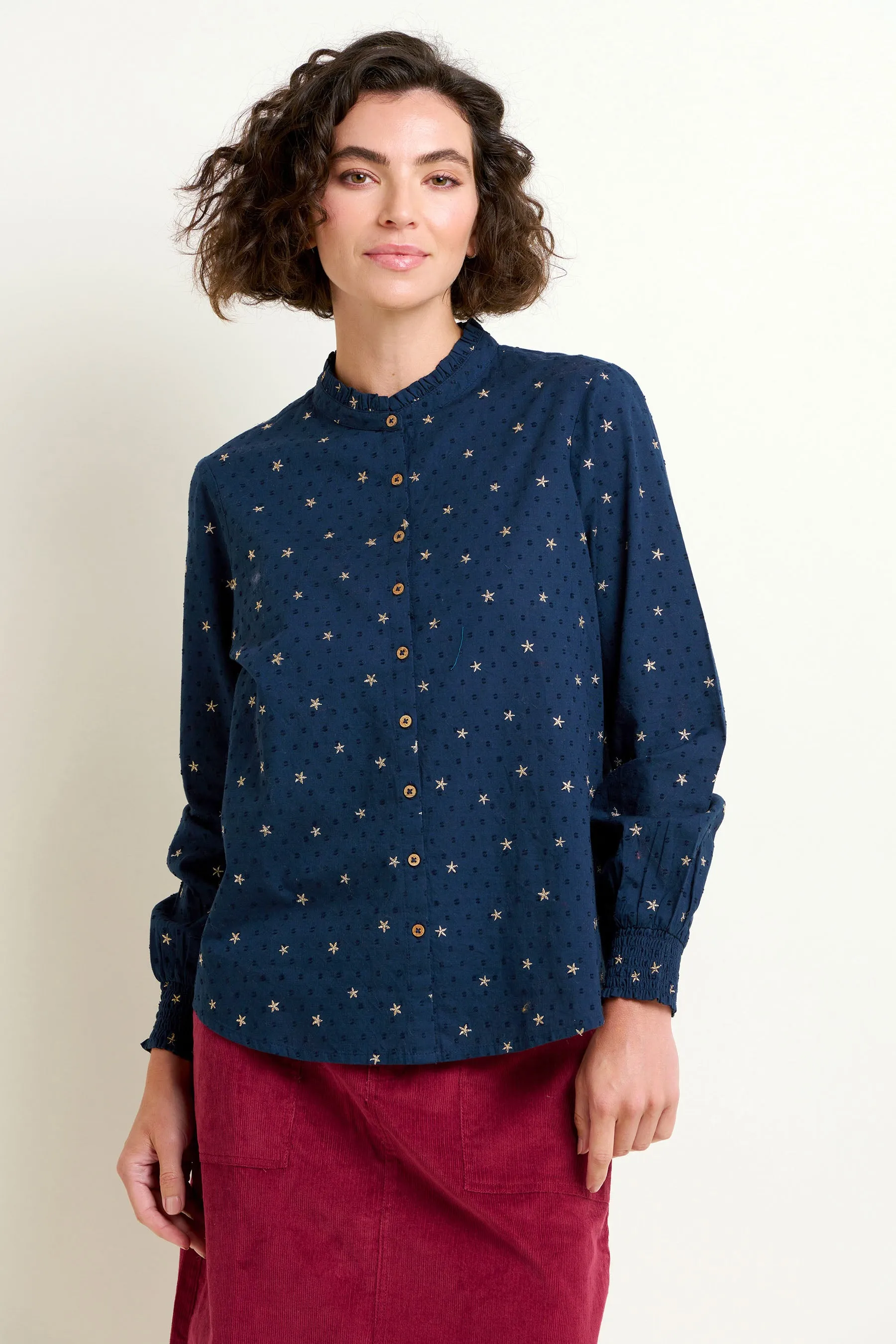 Stars Embroidered Blouse