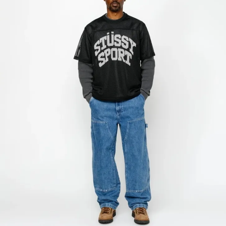 STUSSY  |Unisex Street Style Plain Oversized Logo Skater Style