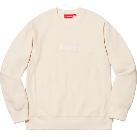 Supreme  |Unisex Street Style Long Sleeves Oversized Logo Sweatshirts