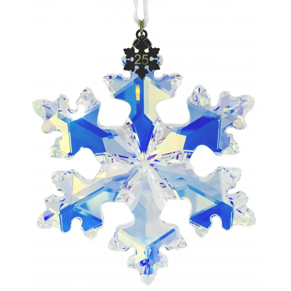 Swarovski Christmas Snowflake Ornament 25TH ANNIVERSARY Ornament 2016 #5258537