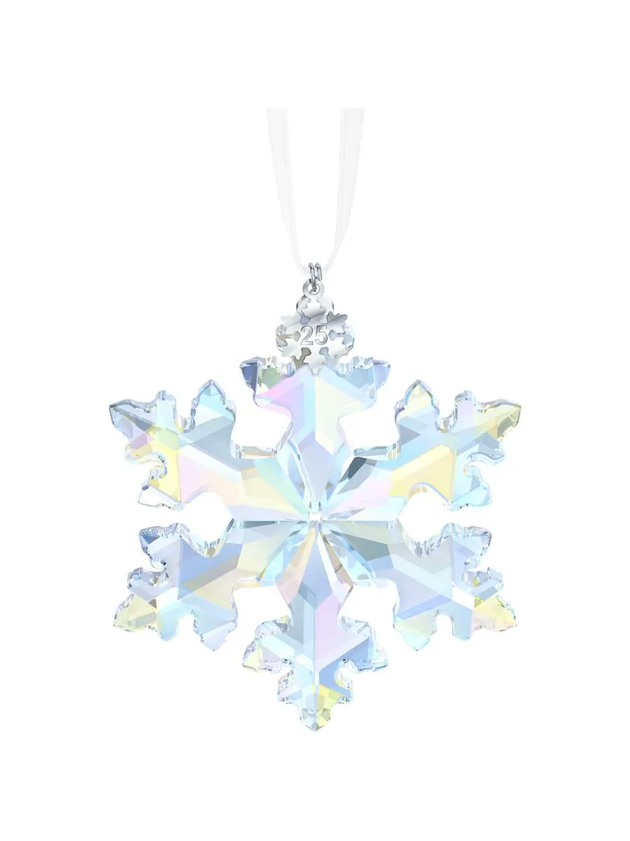 Swarovski Christmas Snowflake Ornament 25TH ANNIVERSARY Ornament 2016 #5258537