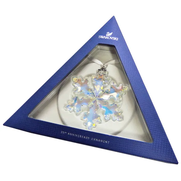 Swarovski Christmas Snowflake Ornament 25TH ANNIVERSARY Ornament 2016 #5258537