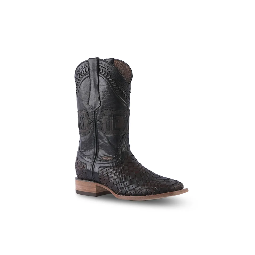 Texas Country Western Boot Frida Moka Square Toe E654