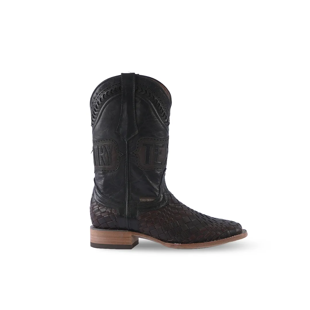 Texas Country Western Boot Frida Moka Square Toe E654