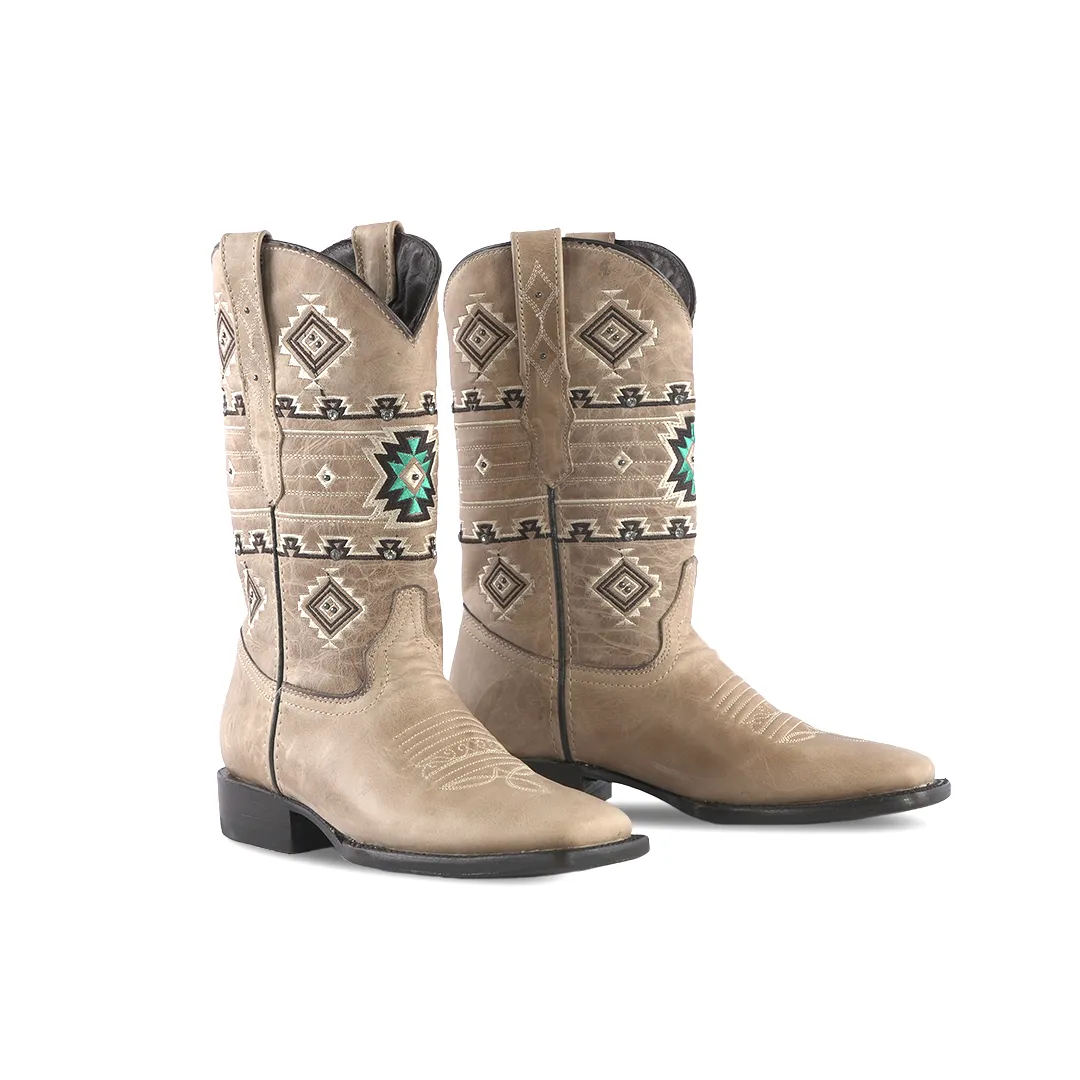 Texas Country Western Womens Boot Siberia Paja Square Toe E791