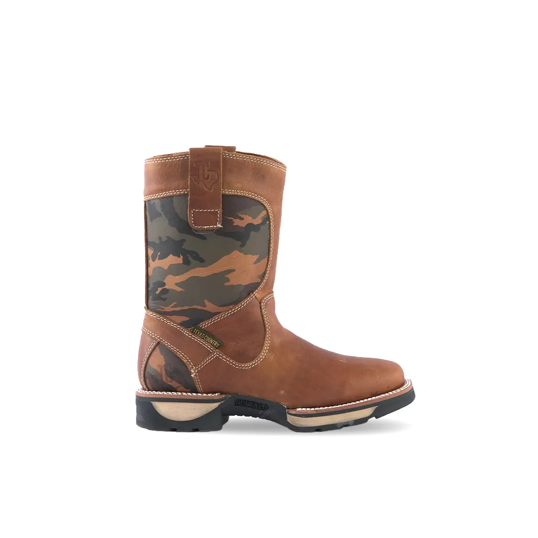 Texas Country Work Boot Czy-Camuf Tan 6017