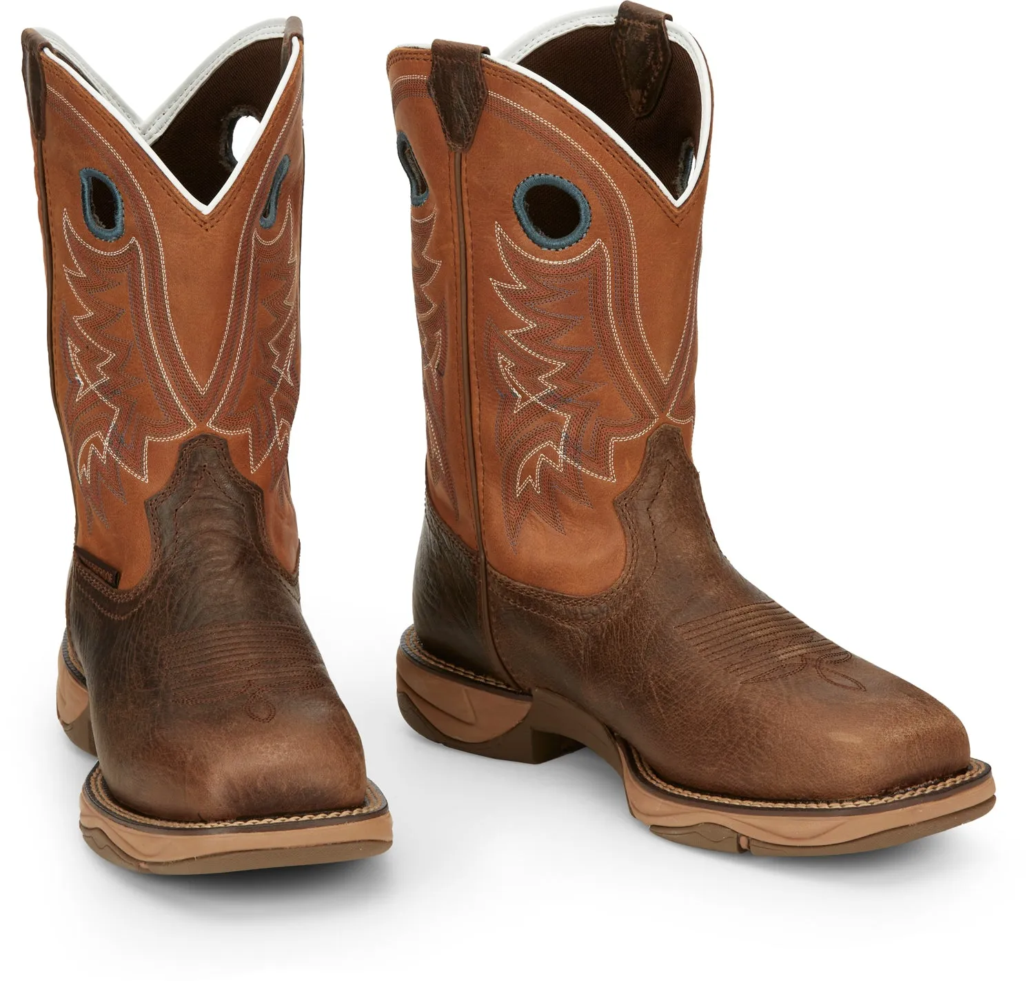 Tony Lama 11in 3R Mens Tan Lopez Leather Cowboy Boots