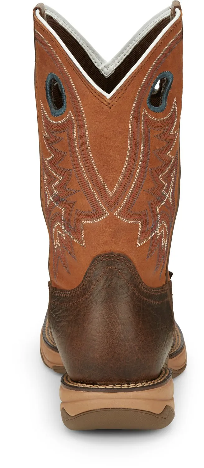 Tony Lama 11in 3R Mens Tan Lopez Leather Cowboy Boots