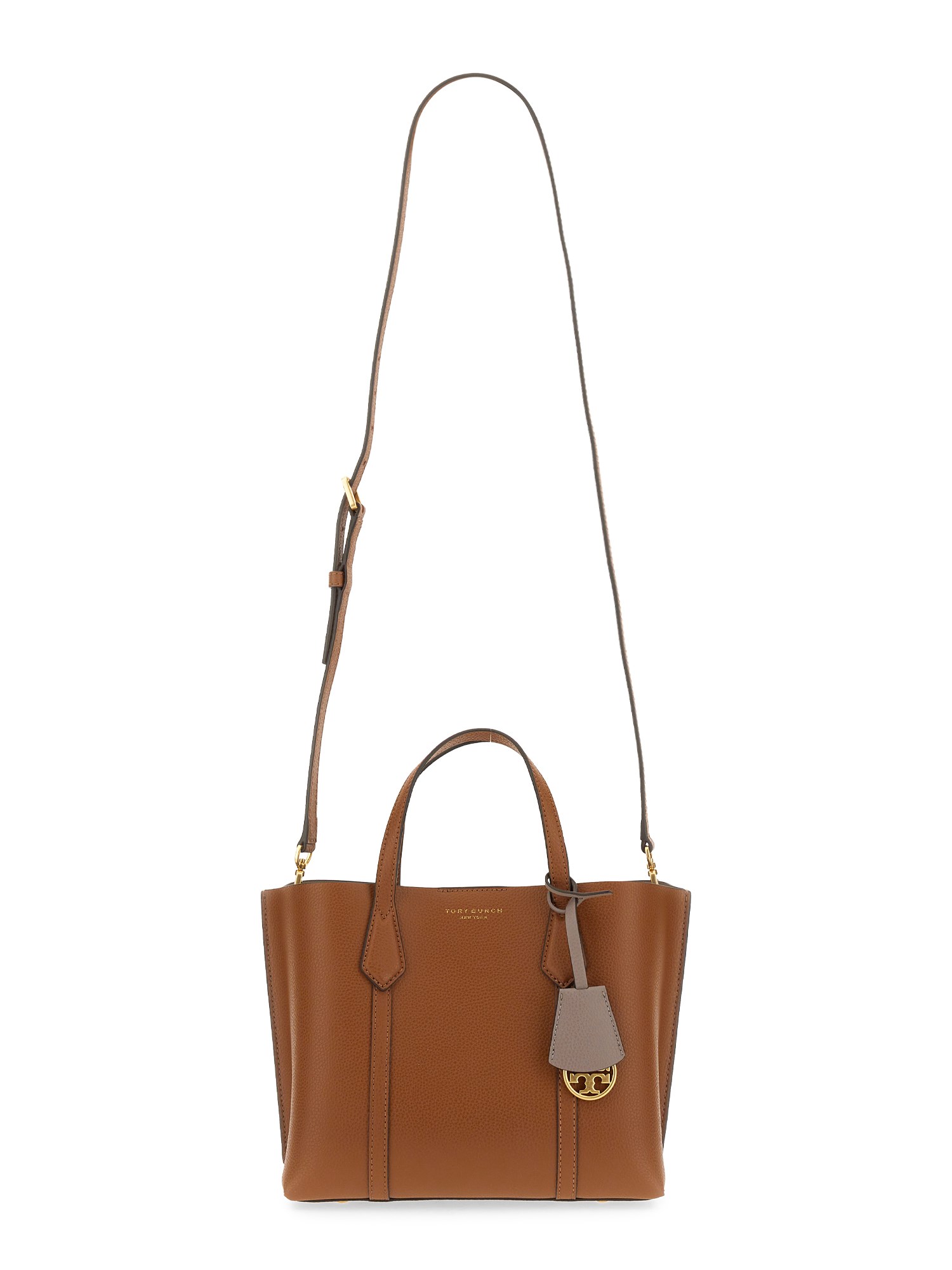 TORY BURCH    HAMMERED LEATHER PERRY SMALL TOTE BAG