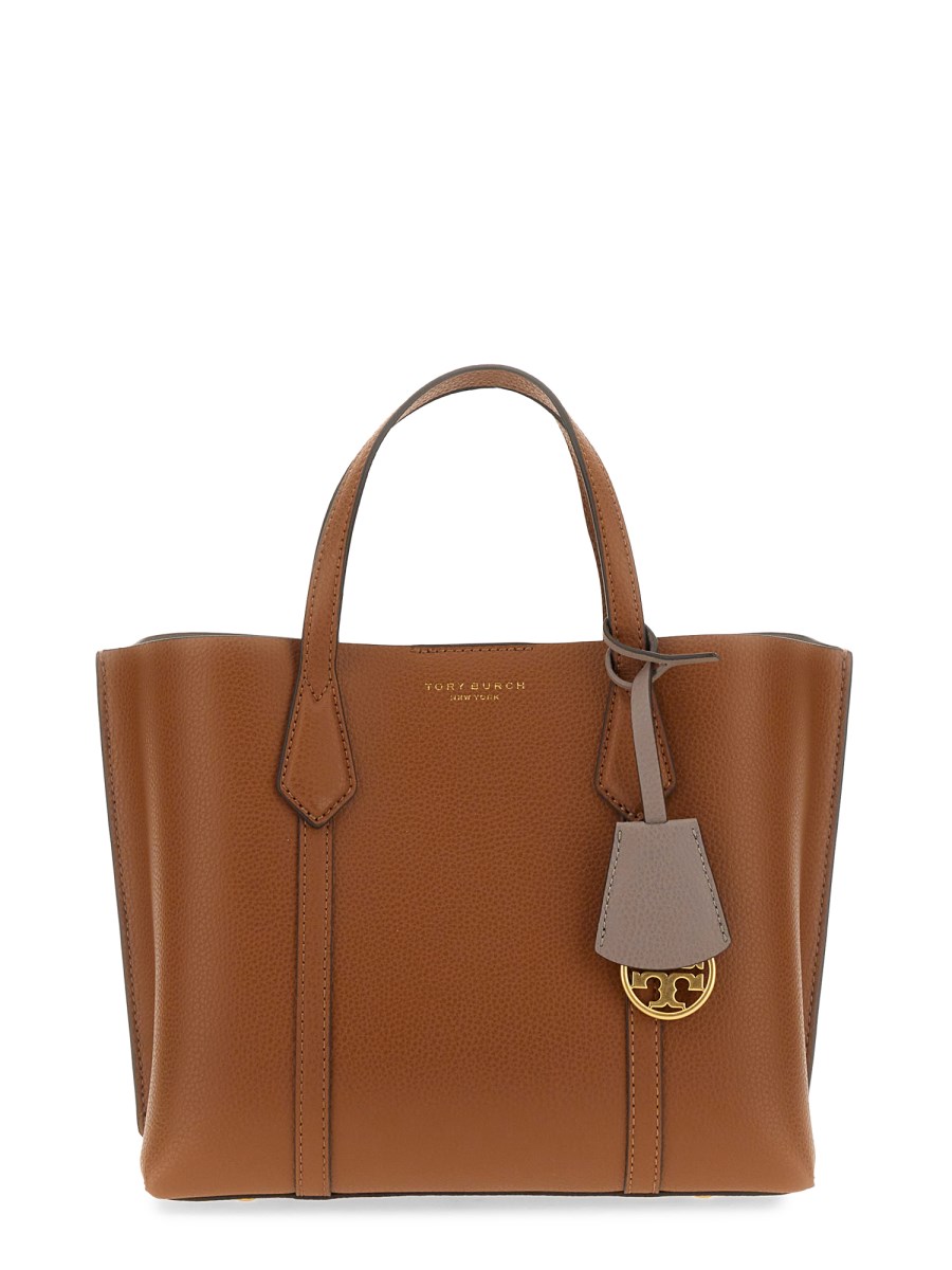 TORY BURCH    HAMMERED LEATHER PERRY SMALL TOTE BAG