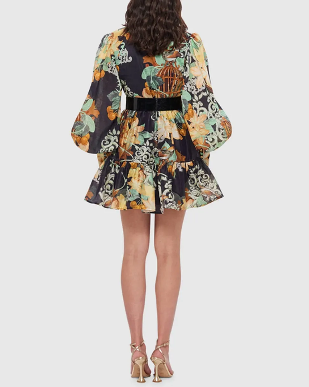 Twilight Azalea Print Alexandra Belted Mini Dress