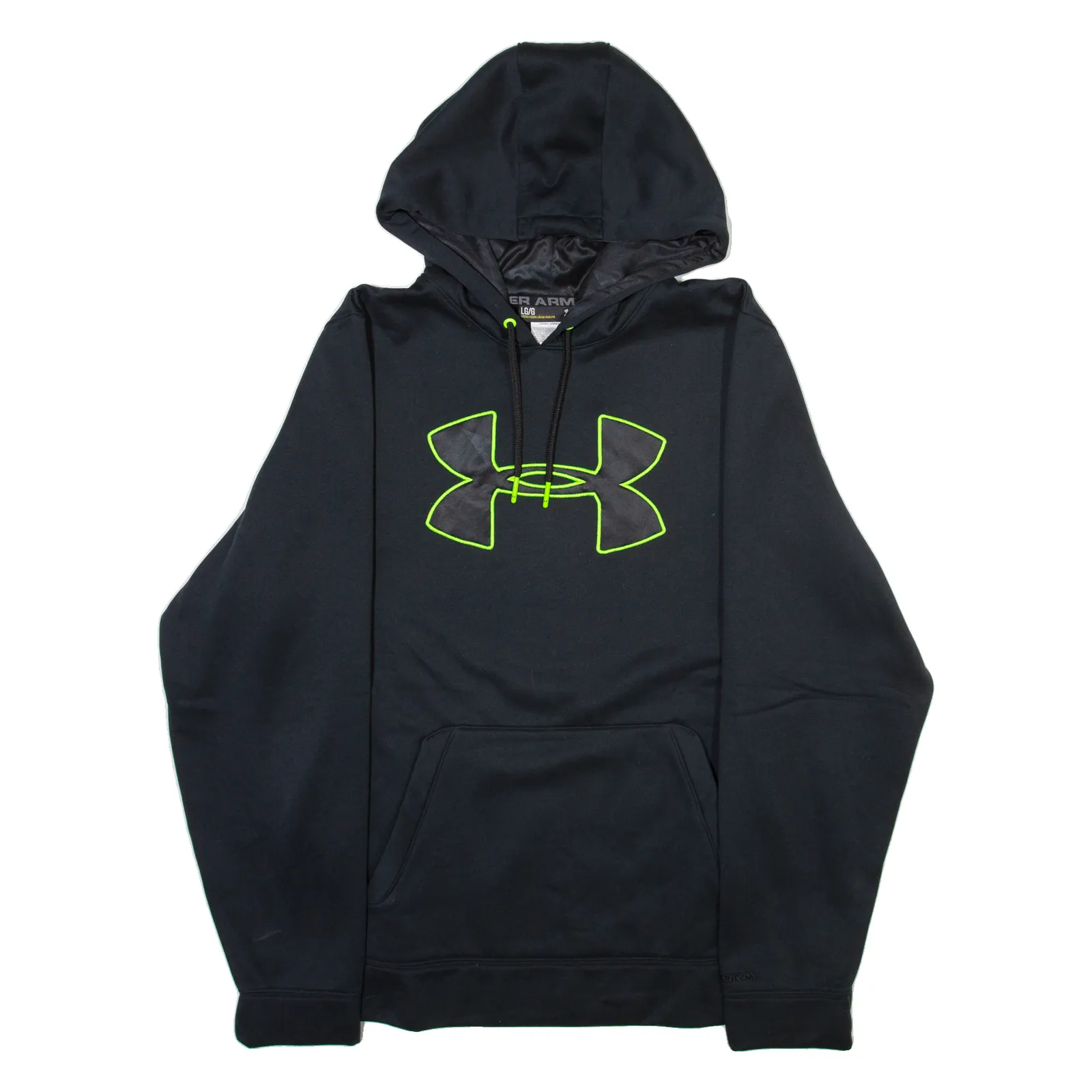 UNDER ARMOUR Mens Black Hoodie L