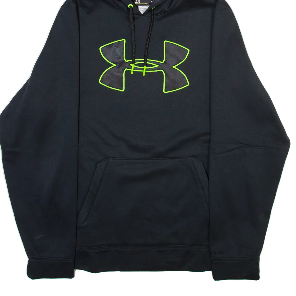 UNDER ARMOUR Mens Black Hoodie L