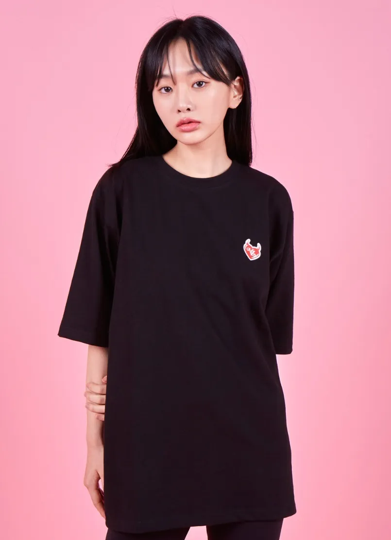 VARZAR  |Unisex Street Style U-Neck Cotton Short Sleeves Oversized