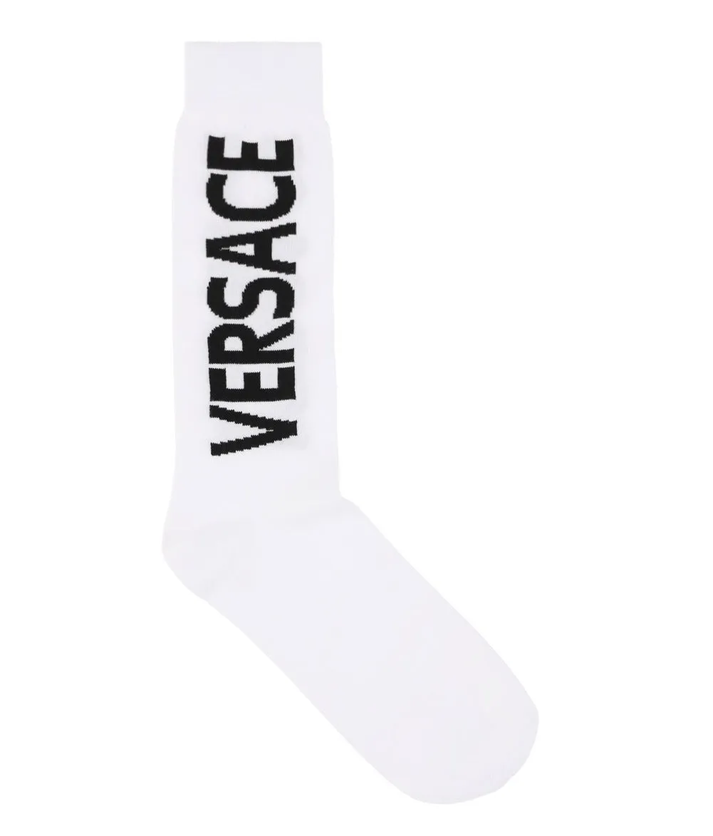 Versace Logo Intarsia Ankle Socks