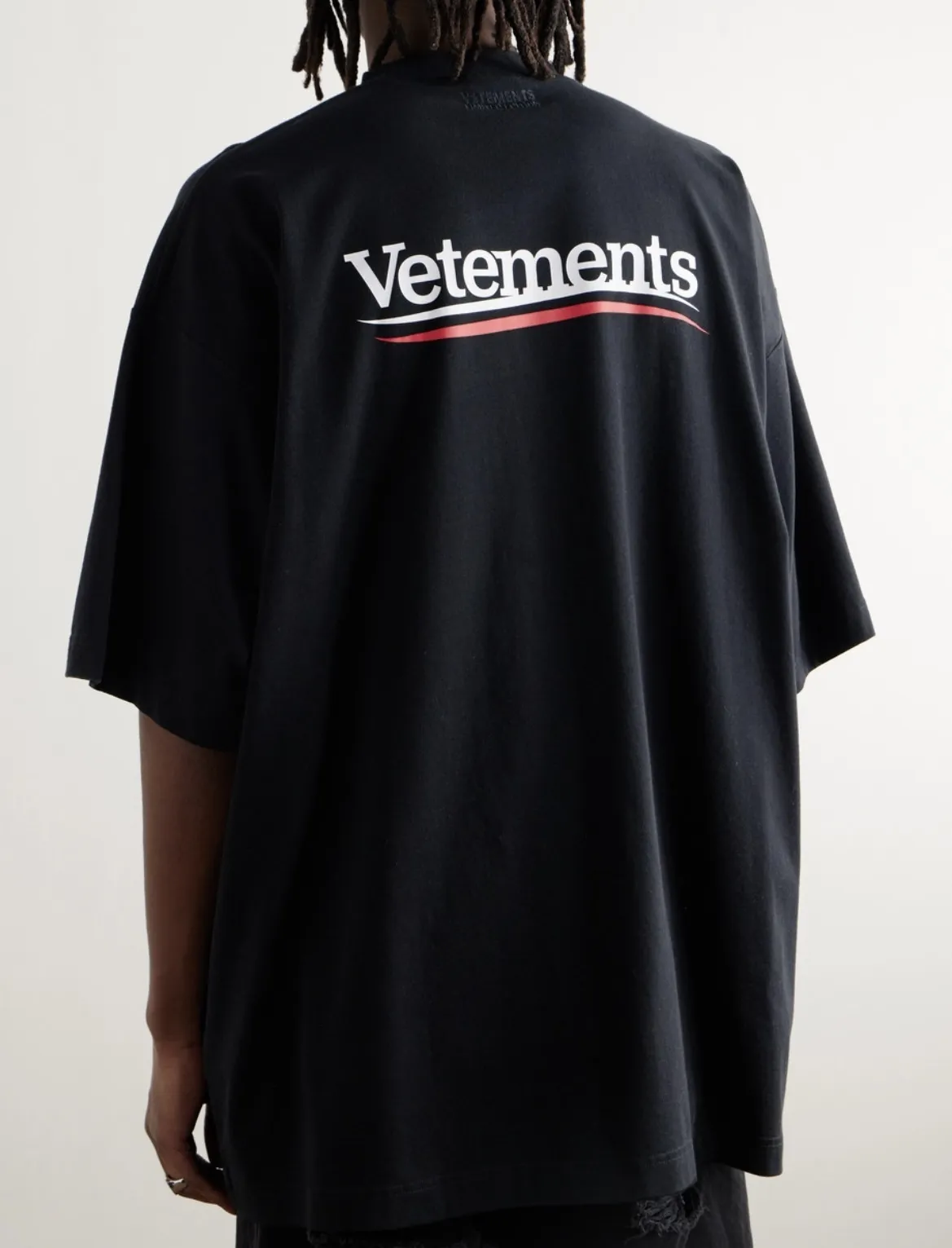 VETEMENTS  |Street Style Cotton Short Sleeves Oversized Logo T-Shirts