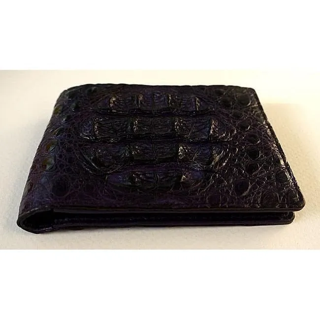 Violet Crocodile Mens Wallet