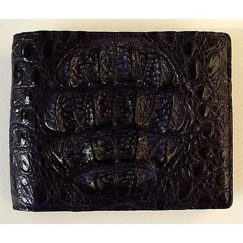 Violet Crocodile Mens Wallet