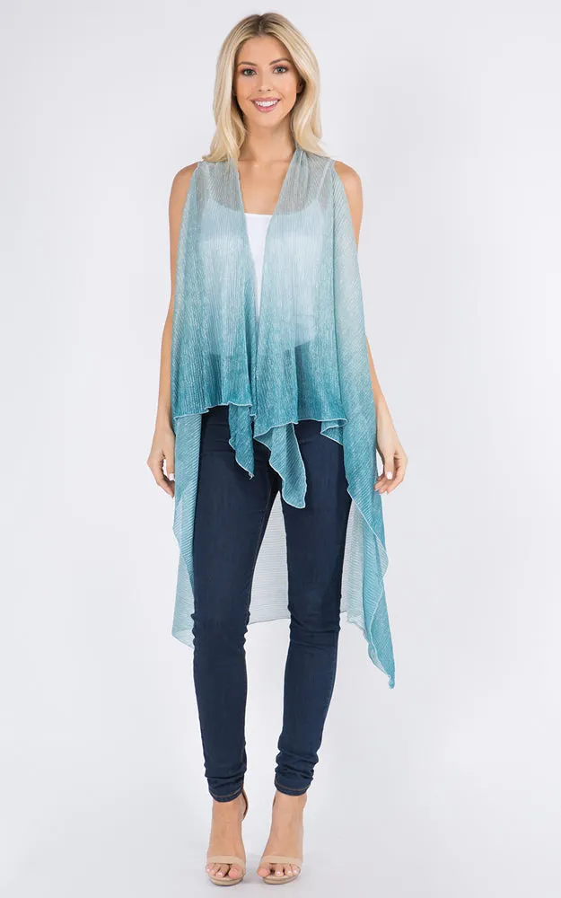 VP8102 Metallic Color Tonal Scarf Vest