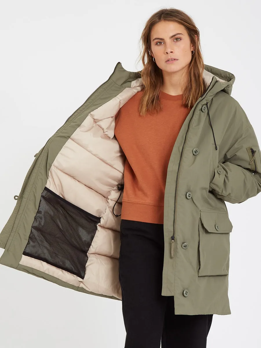 Warmer N Over 5K Parka - ARMY GREEN COMBO