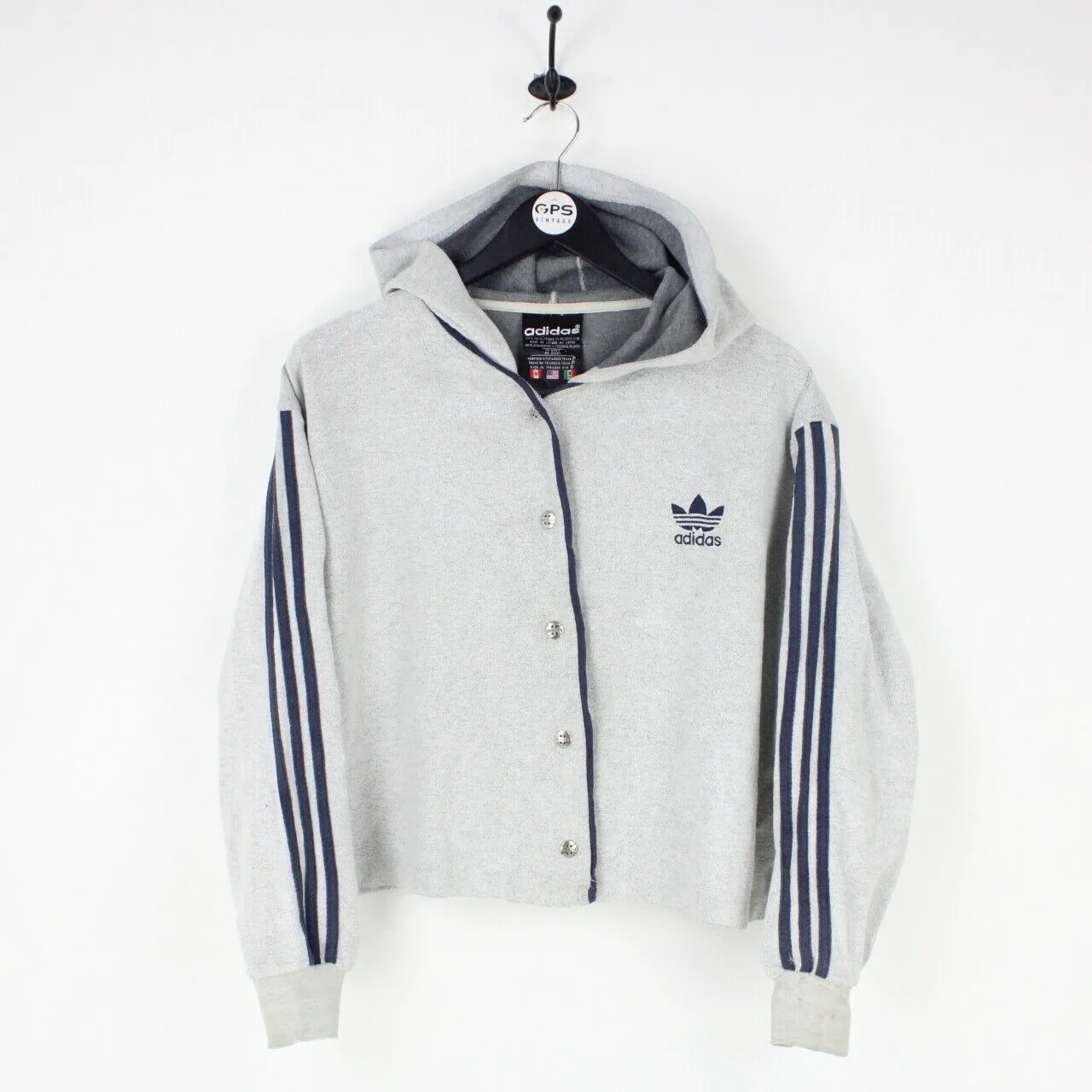 Womens ADIDAS 90s Hoodie Grey | Medium