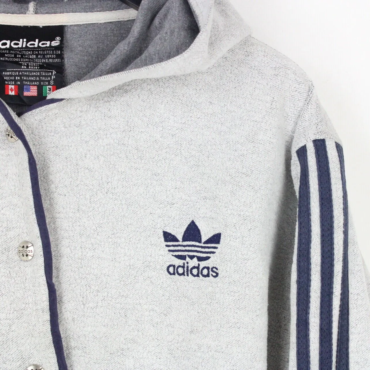 Womens ADIDAS 90s Hoodie Grey | Medium