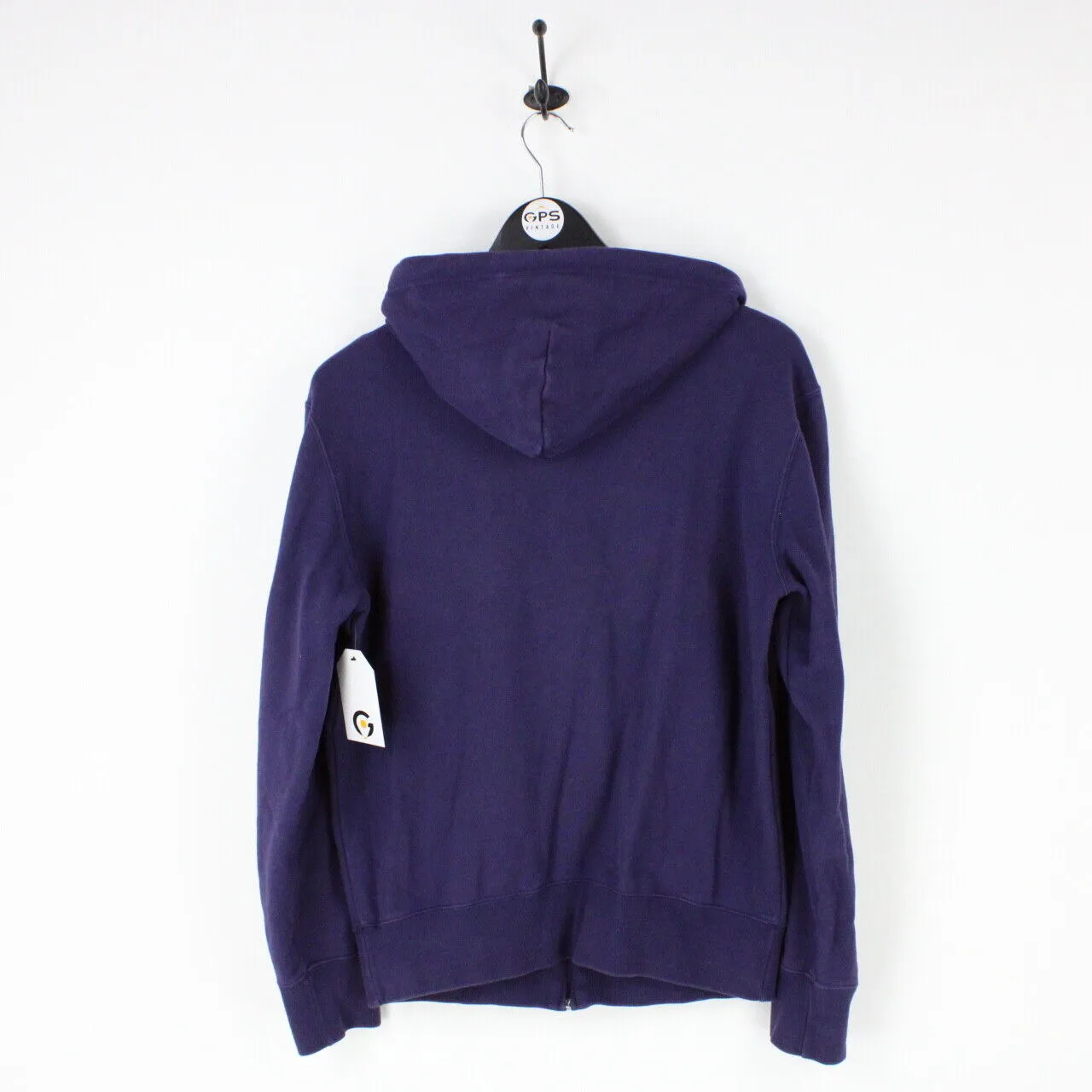 Womens CHAMPION Hoodie Navy Blue | Medium