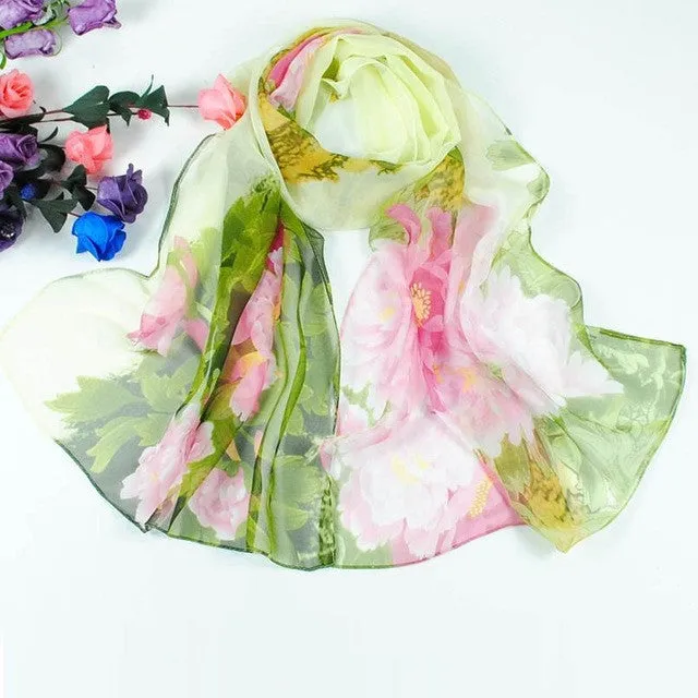 womens scarfs fashionable 4Colors Chiffon scarf women Ladies Long Wrap womens scarves 160*50cm Shawl and Scarves Fulares GS